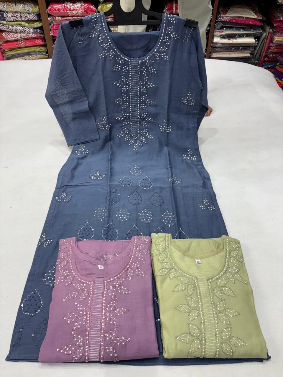 Mul chanderi 2 pc set