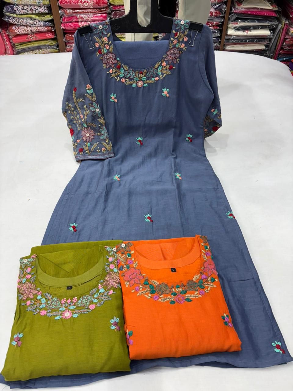 Mul chanderi 2 pc set
