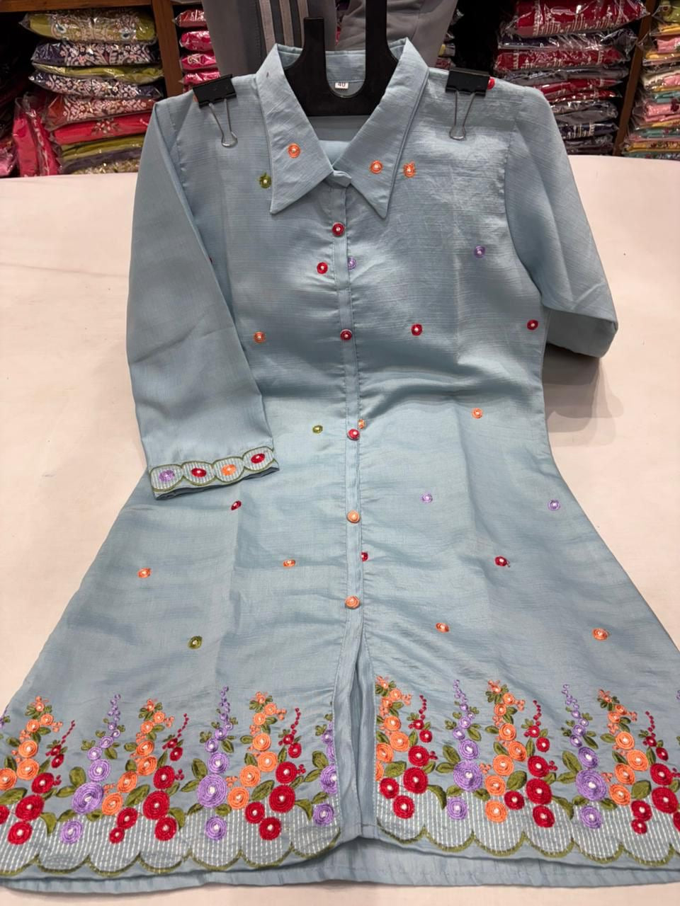 2 pc cotton dola silk cord set