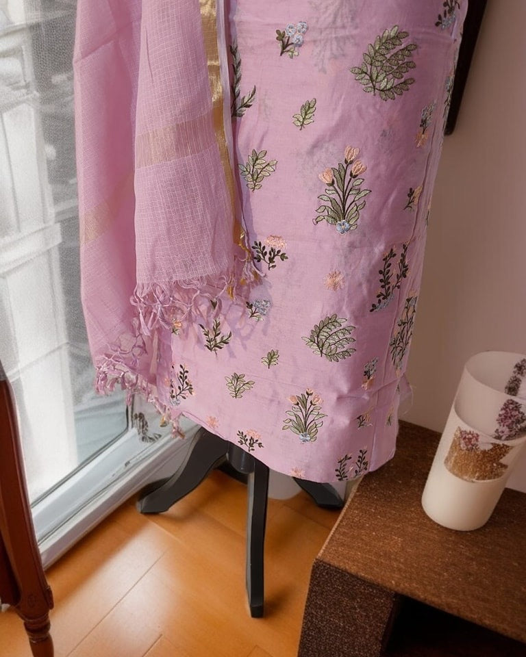 Exclusive Banarasi Unstitched Salwar kameez with Dupatta*