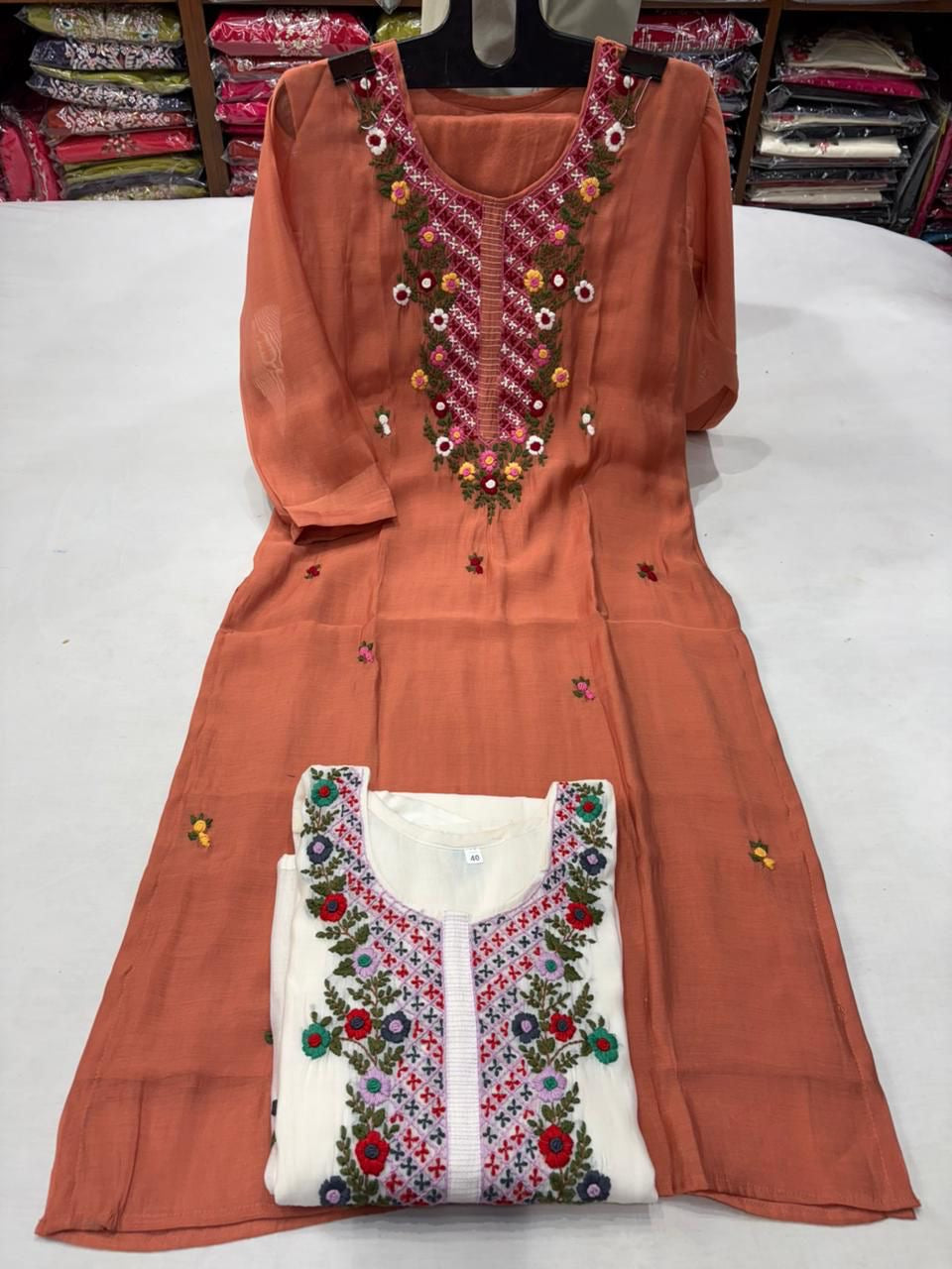 Mul chanderi 2 pc set