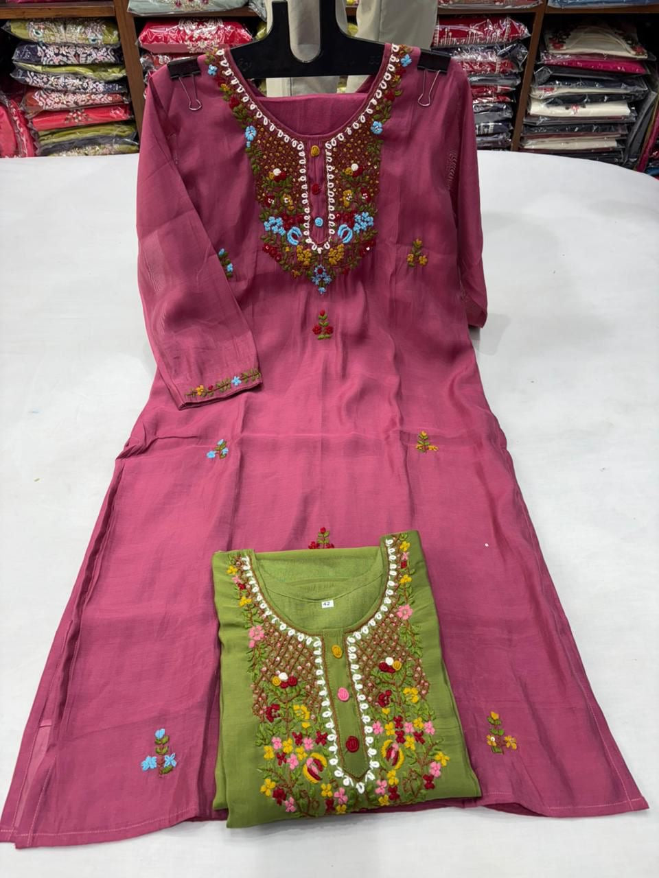 Mul chanderi 2 pc set