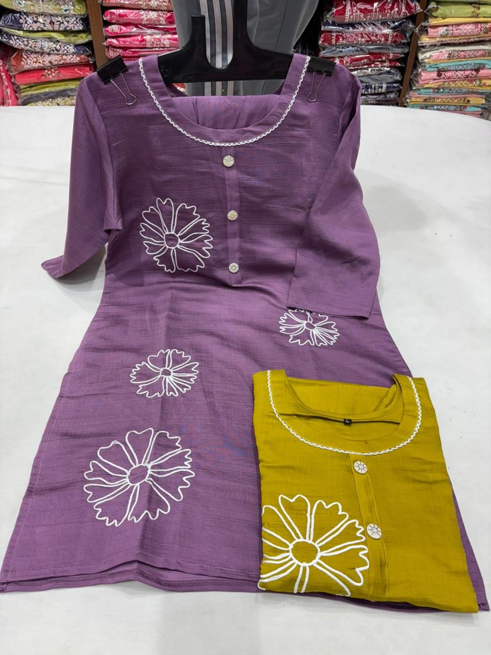 2 pc cotton dola silk cord set