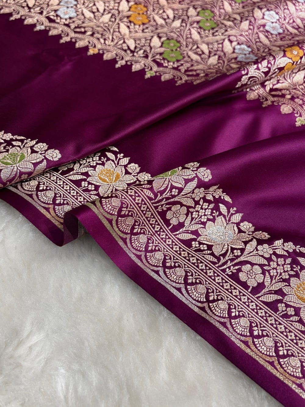 *Banarasi handloom minakari mashru silk saree**