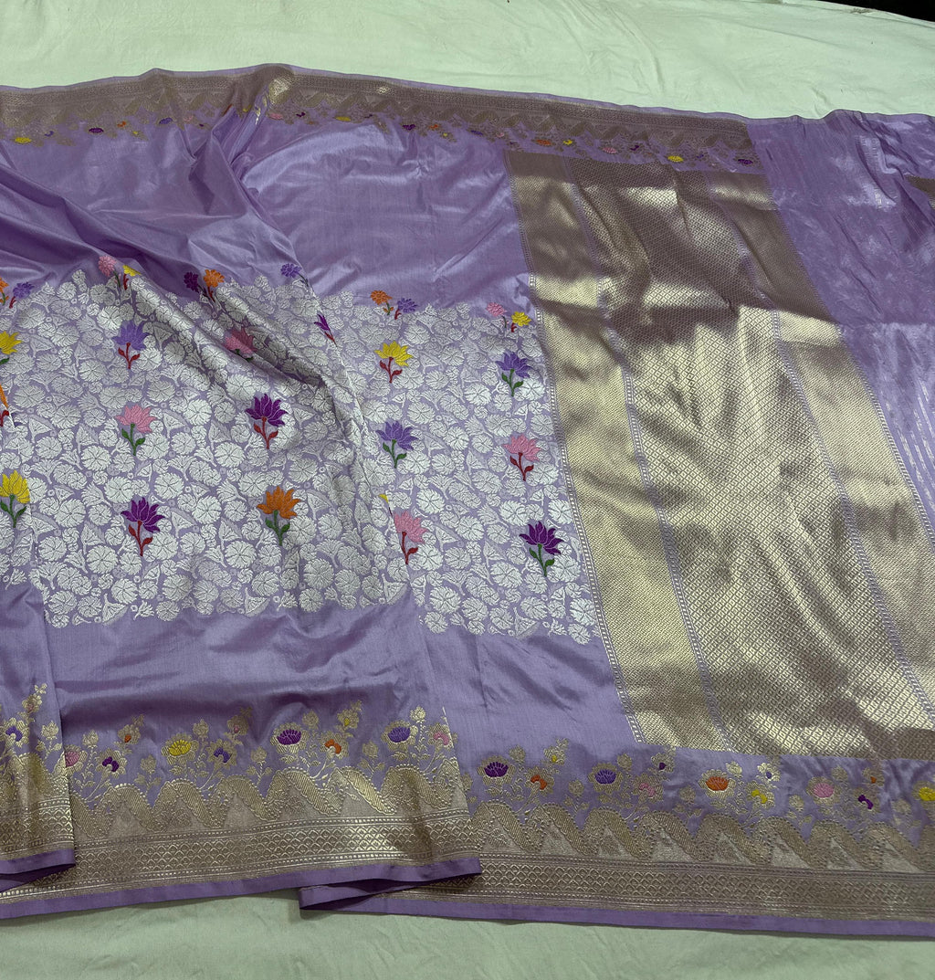 Katan silk banarasi saree