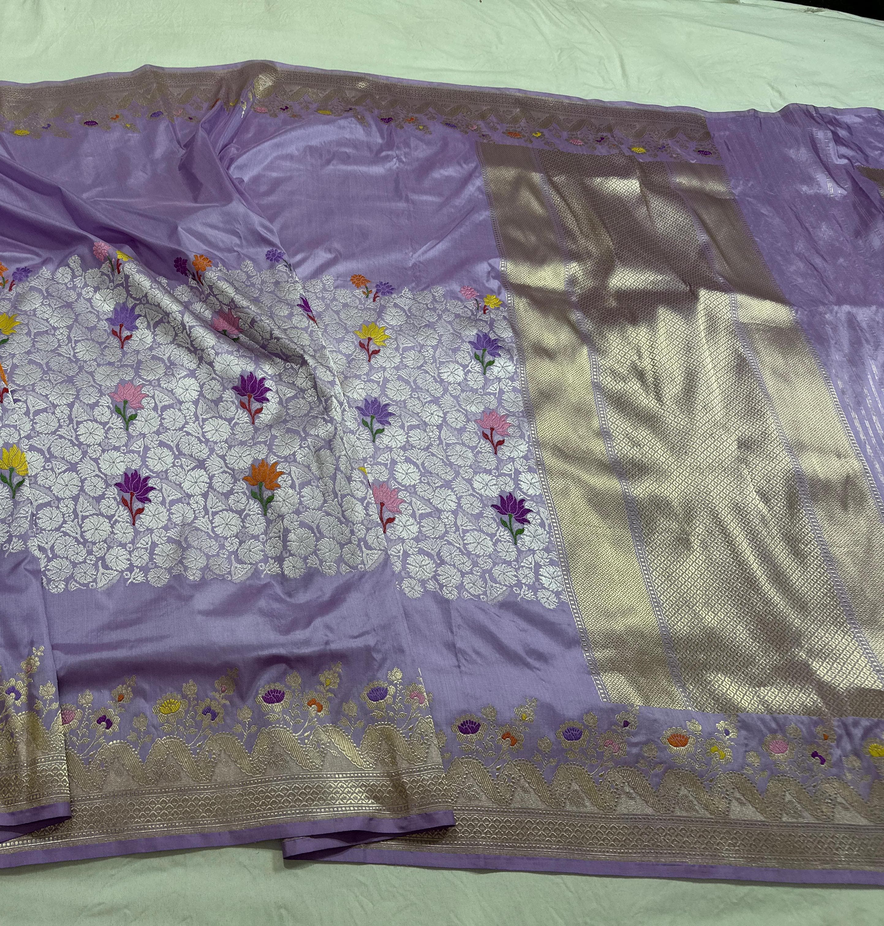 Katan silk banarasi saree