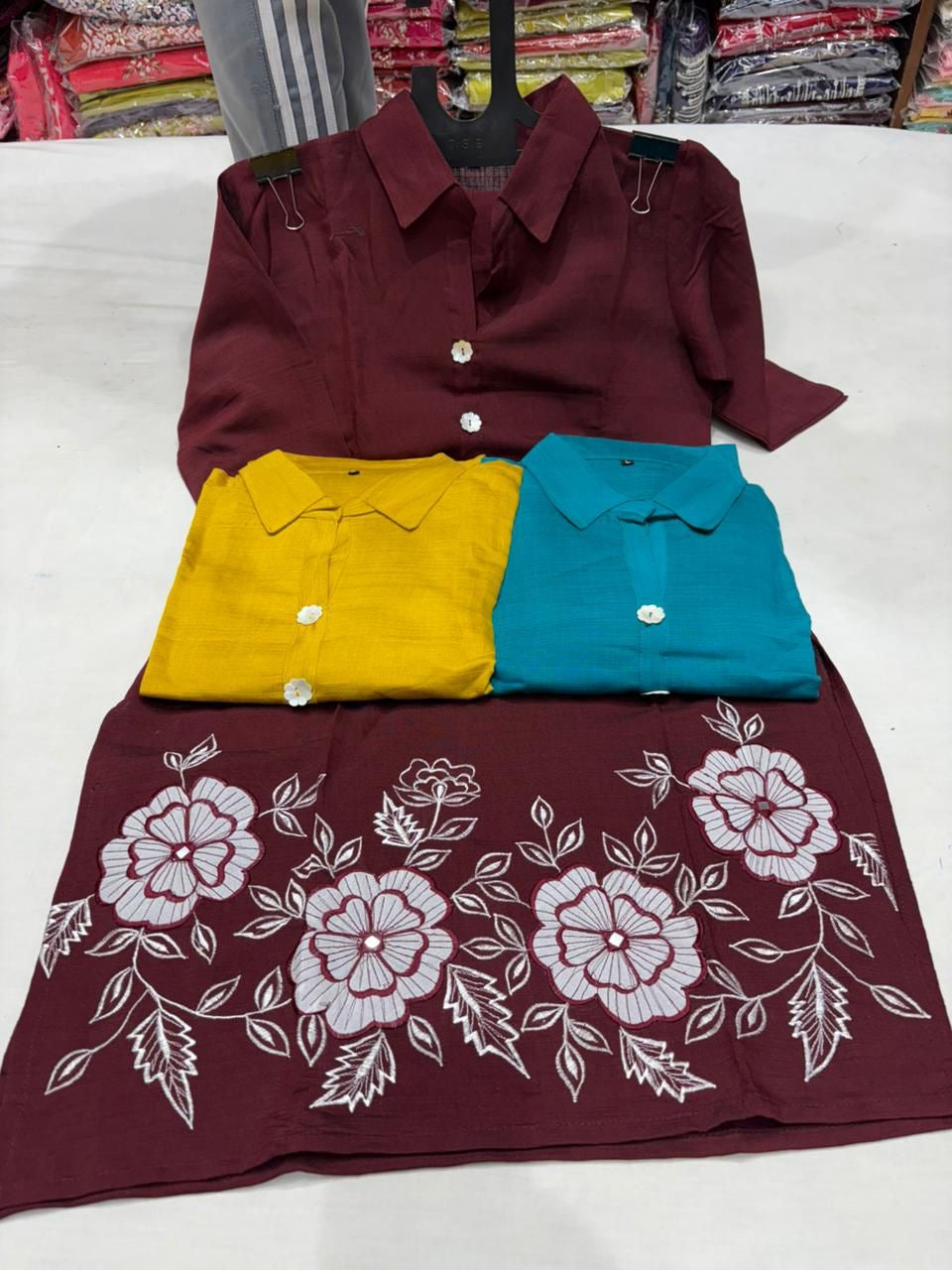 2 pc cotton dola silk cord set