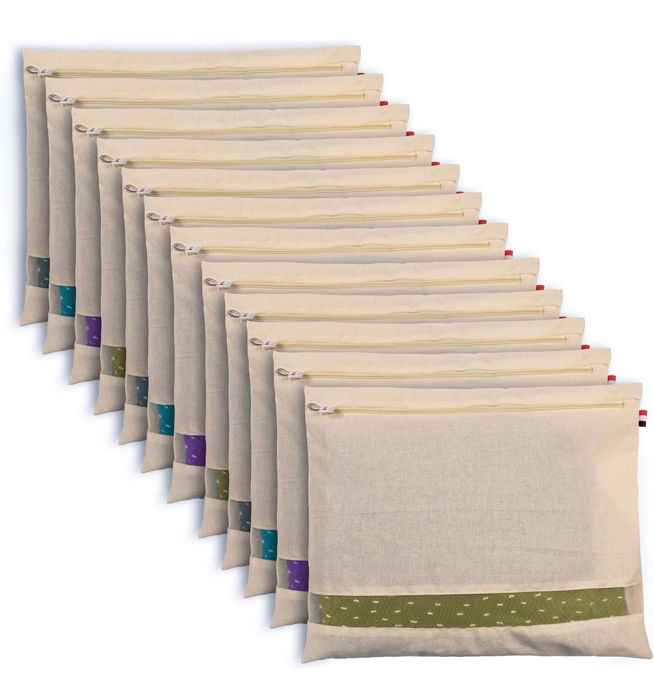 Organic cotton saree covers with zipper