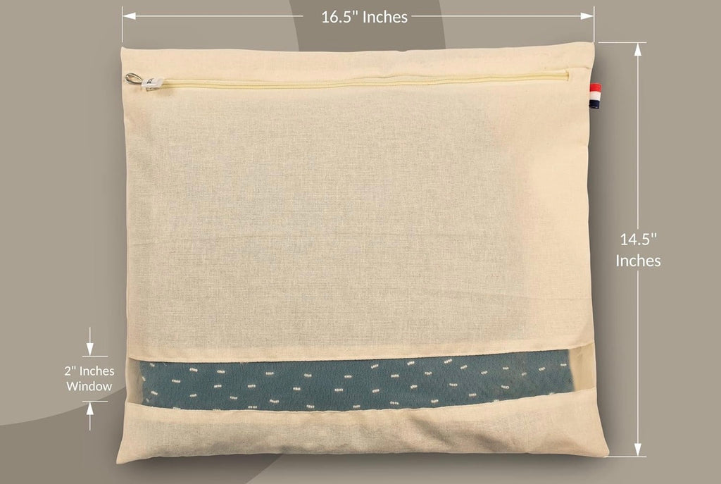 Organic cotton saree covers with zipper