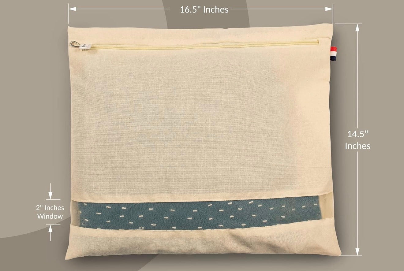 Organic cotton saree covers with zipper