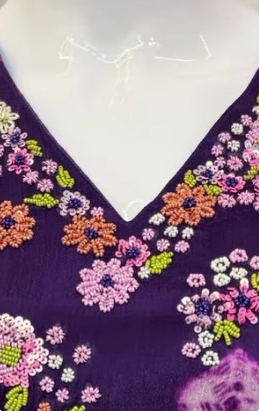 Designer party wear Knot work kurthi
