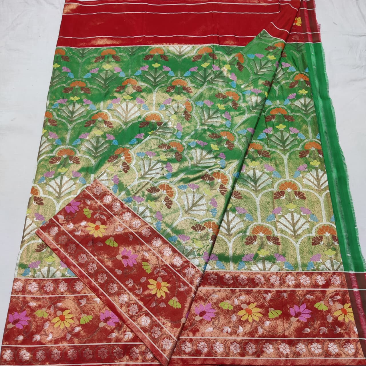 3.5 mtr double tissue Kota fabric for kids