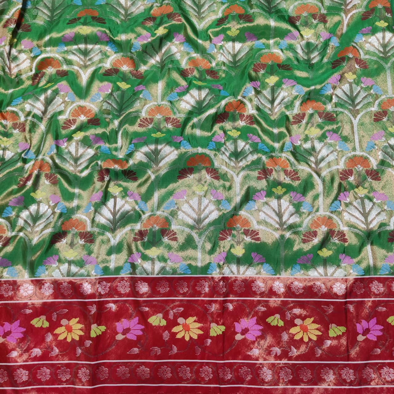 3.5 mtr double tissue Kota fabric for kids