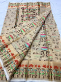 Banarasi Tissue silk saree with meenkari weaving