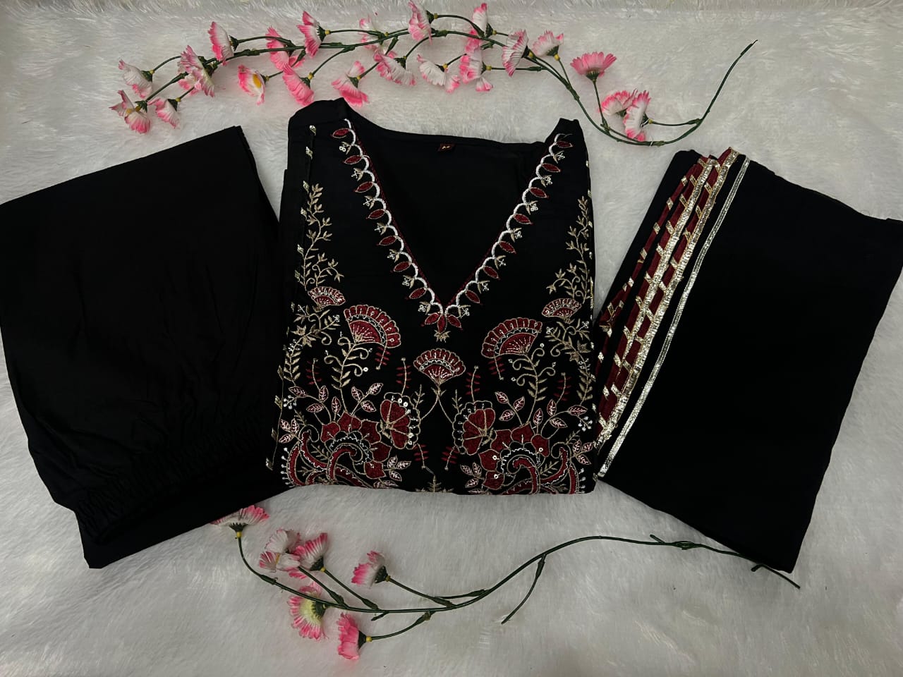 3pc mulmul cotton