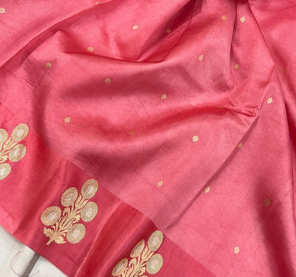 **Banarasi handloom pure mango silk sona roopa saree