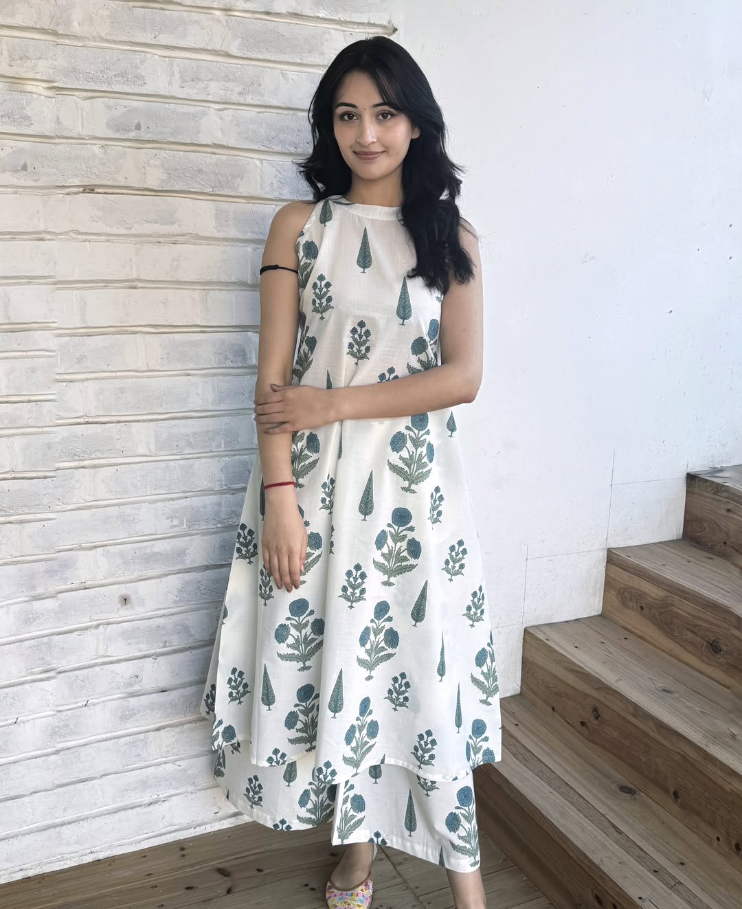 Cotton kurti palazza set