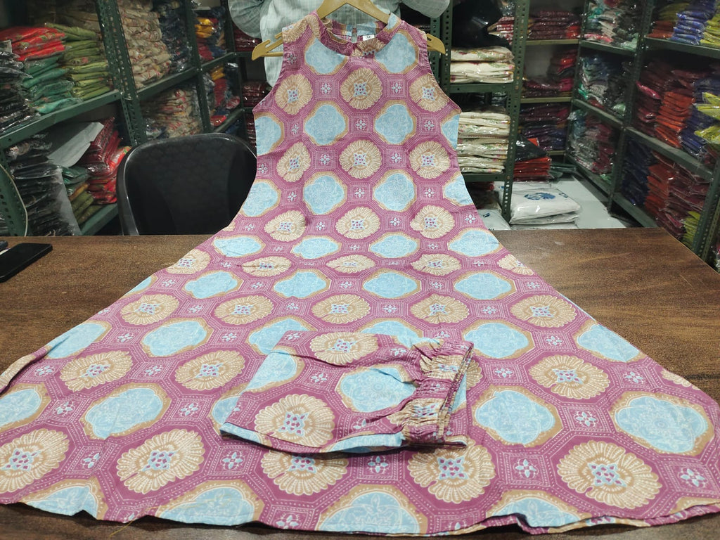 Cotton kurti palazza set