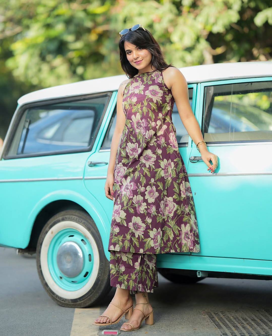 Cotton kurti palazza set