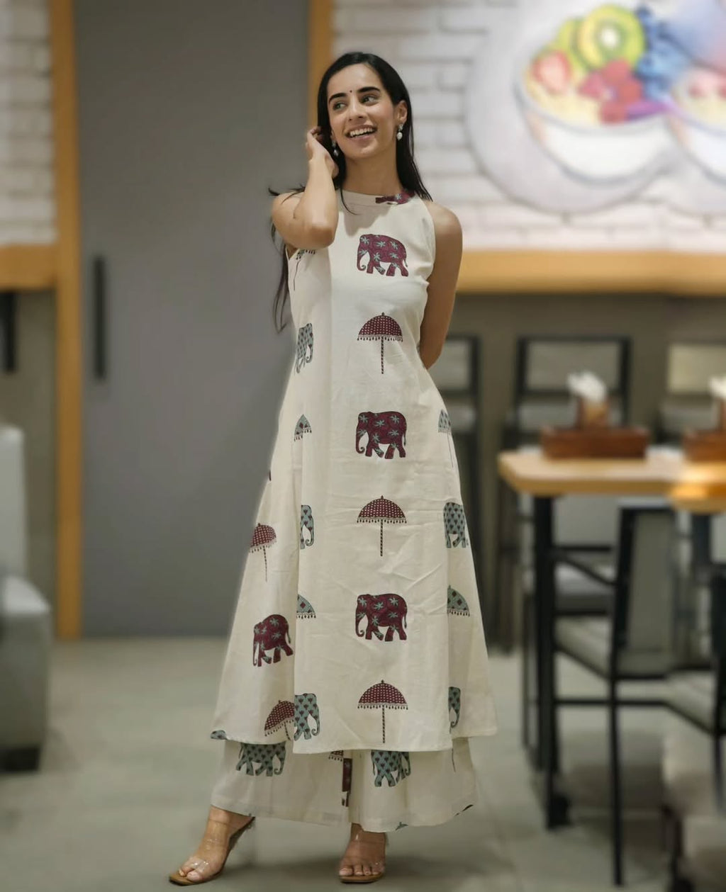 Cotton Kurti palazza set
