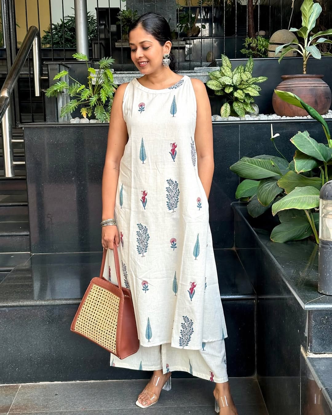 Kurti palazza set