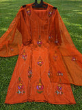 Premium Tissue Silk Fabric Kurti with Hand Embroidery
Paired with matching Silk Pant & elegant Tissue Dupatta