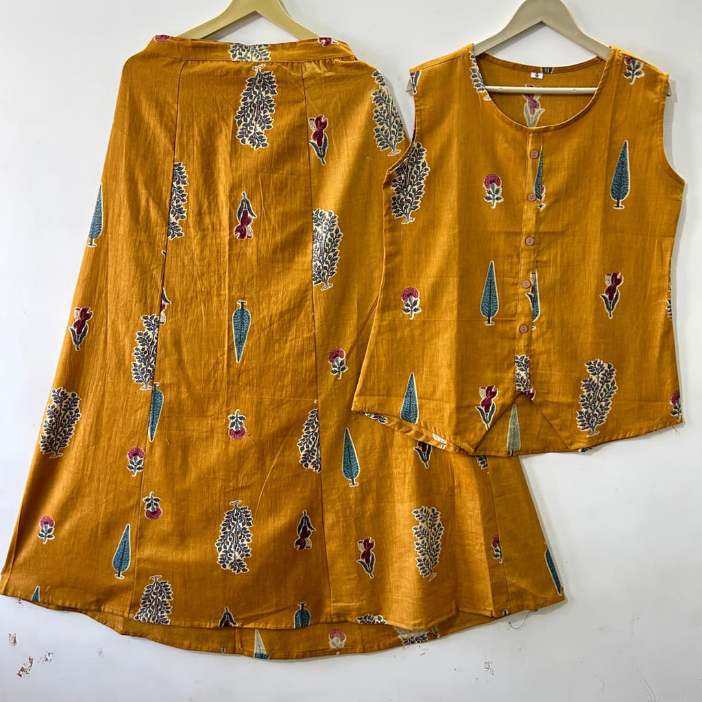 2 pc skirt and top