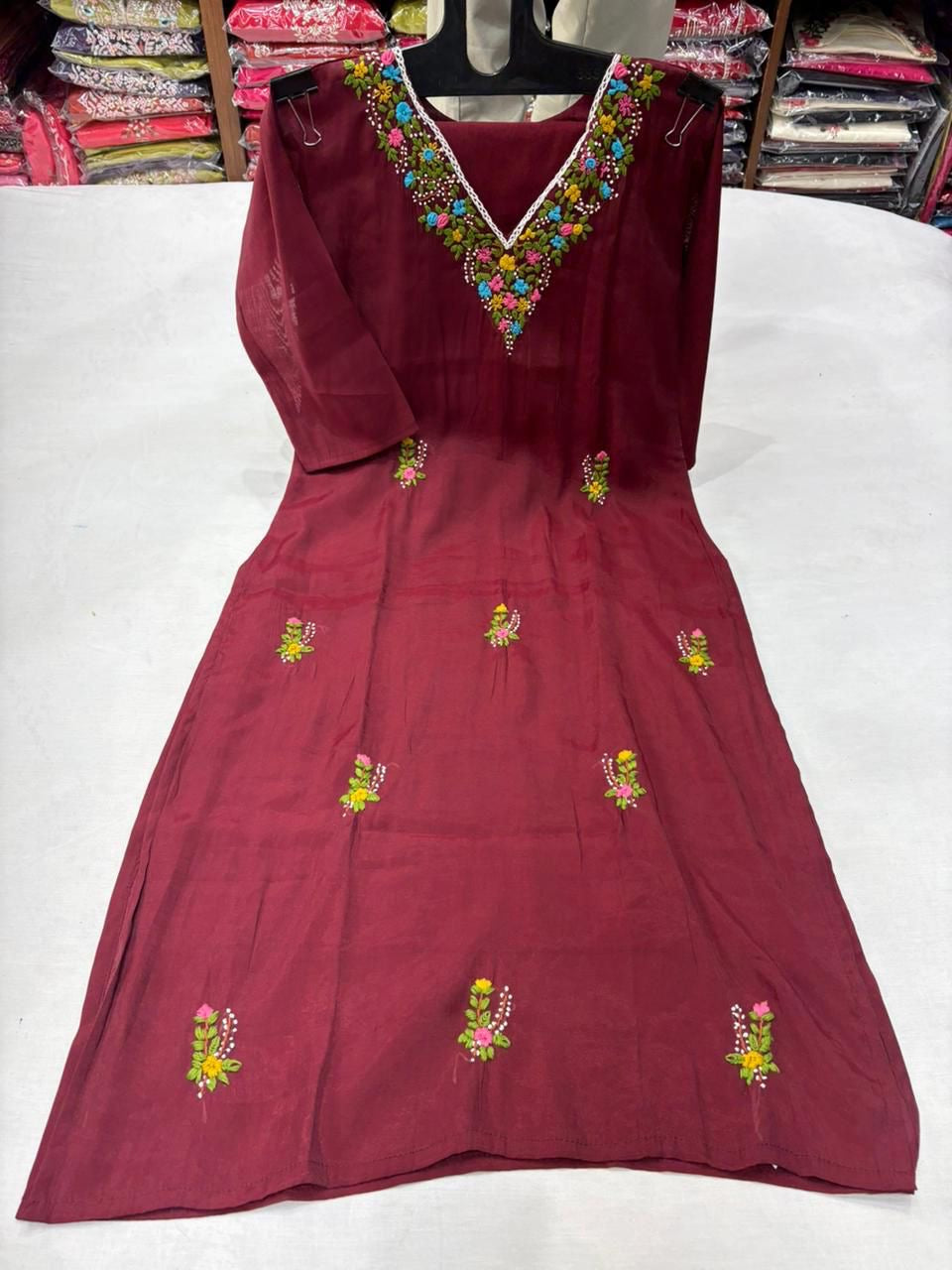 Mul chanderi 2 pc set