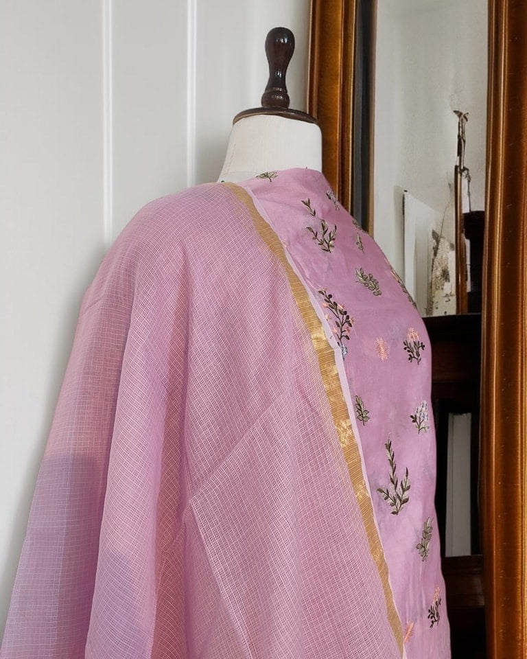 Exclusive Banarasi Unstitched Salwar kameez with Dupatta*