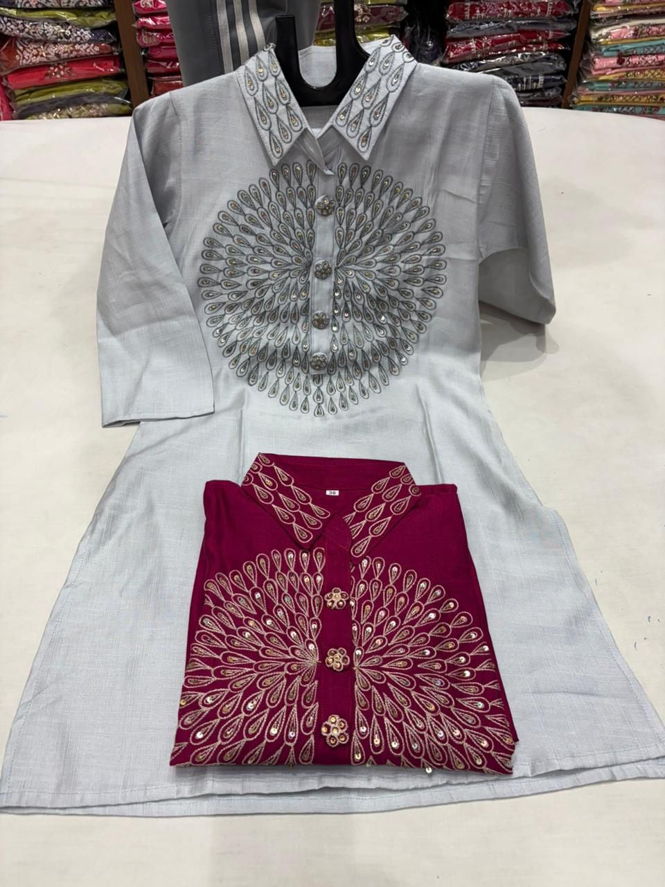 2pc set dola silk cotton