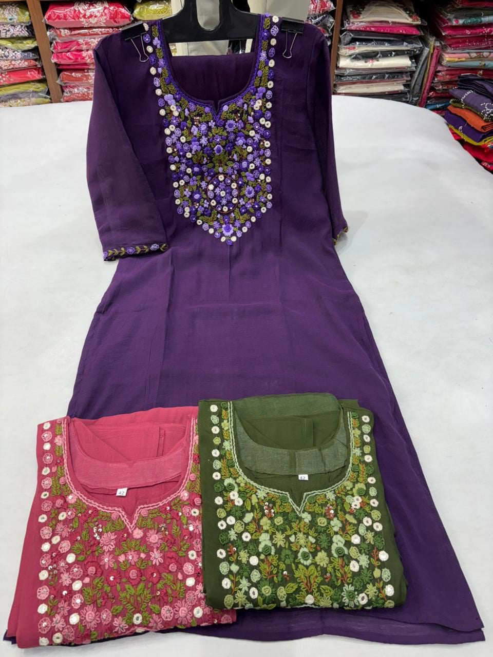 Mul chanderi 2 pc set