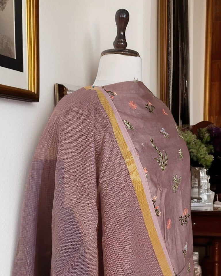 Exclusive Banarasi Unstitched Salwar kameez with Dupatta*