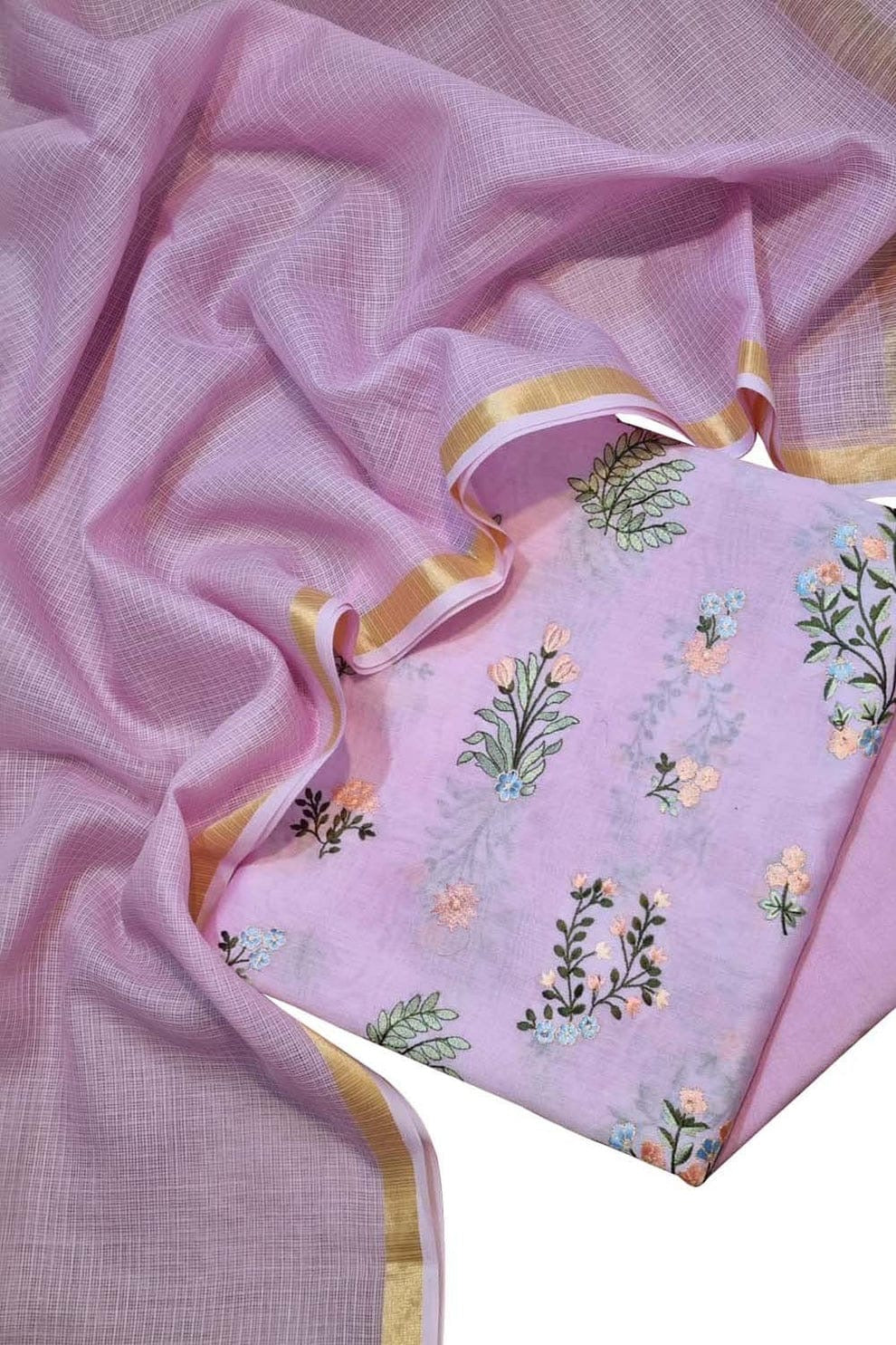 Exclusive Banarasi Unstitched Salwar kameez with Dupatta*